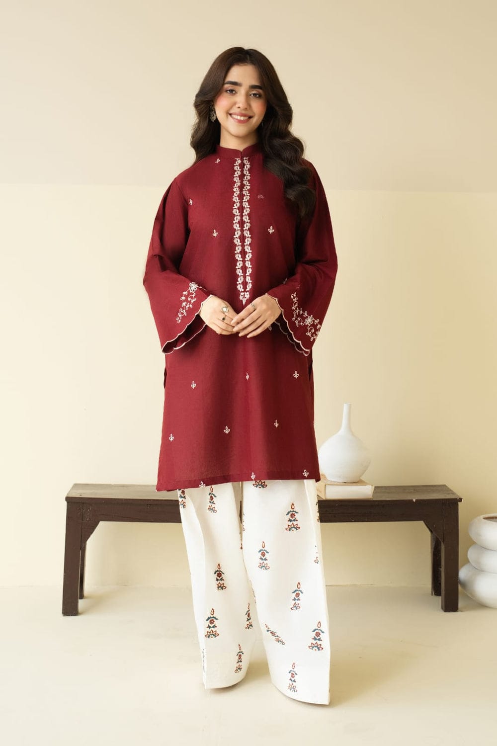 ZARF EMBROIDERED 2PC