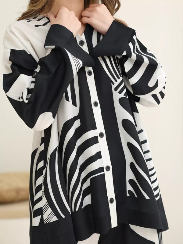 BLACK AND WHITE CORD SET